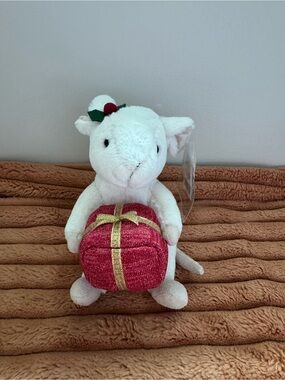Jellycat Merry Mouse Present (RETIRED!) BNWT